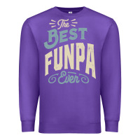 Purple The Best Funpa Ever - Mens Funny Dad and Grandpa Premium Sweatshirt - artisFamous