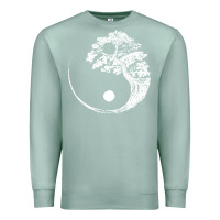 Seafoam yin yang bonsai tree Premium Sweatshirt - artisFamous