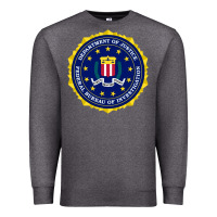 Charcoal Heather fbi Premium Sweatshirt - artisFamous
