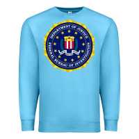 Ocean Blue fbi Premium Sweatshirt - artisFamous