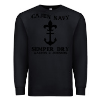 Black cajun navy Premium Sweatshirt - artisFamous