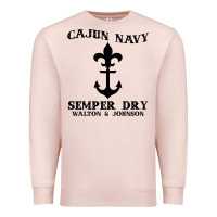 Pale Pink cajun navy Premium Sweatshirt - artisFamous