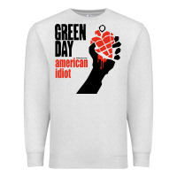 Oatmeal Heather american idiot Premium Sweatshirt - artisFamous
