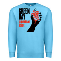 Ocean Blue american idiot Premium Sweatshirt - artisFamous
