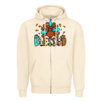 Sandshell blessed turkey Zipper Hoodie - JahusDesignShop
