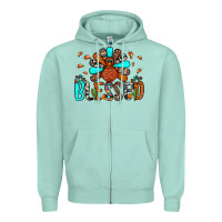 Blessed Turkey Zipper Hoodie | Teevron
