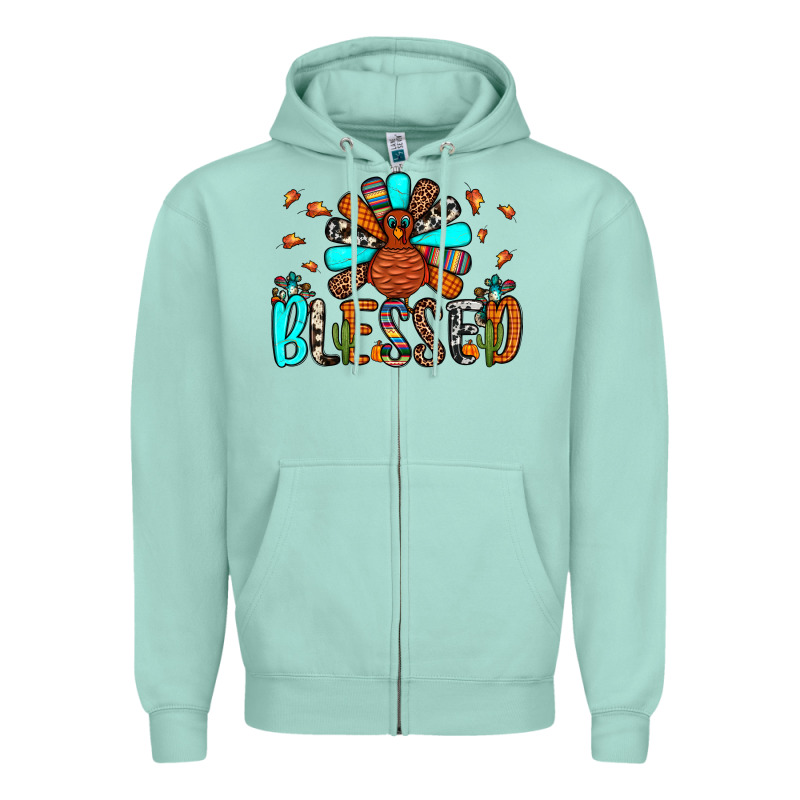 Blessed Turkey Zipper Hoodie by JahusDesignShop | Teevron
