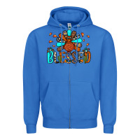 True Royal blessed turkey Zipper Hoodie - JahusDesignShop