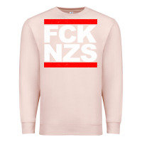 Pale Pink fck nzs Premium Sweatshirt - artisFamous