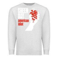 Oatmeal Heather american idiot Premium Sweatshirt - artisFamous