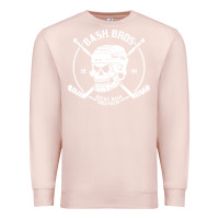Pale Pink bash bros Premium Sweatshirt - artisFamous