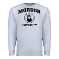 Heather Grey mordor university Premium Sweatshirt - artisFamous