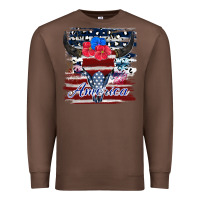 Bull Skull America Premium Sweatshirt | Teevron