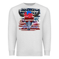 Oatmeal Heather bull skull america Premium Sweatshirt - JahusDesignShop