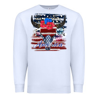 White bull skull america Premium Sweatshirt - JahusDesignShop