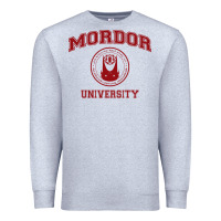 Heather Grey mordor university Premium Sweatshirt - artisFamous