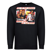 Black wrong side of the river Premium Sweatshirt - artisFamous