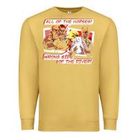 Antique Gold wrong side of the river Premium Sweatshirt - artisFamous