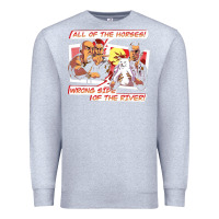 Heather Grey wrong side of the river Premium Sweatshirt - artisFamous