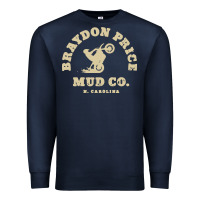 Navy braydon price motorbike mud   t shirt Premium Sweatshirt - artisFamous