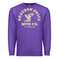 Purple braydon price motorbike mud   t shirt Premium Sweatshirt - artisFamous