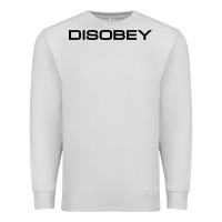 Dove Grey disobey   t shirt Premium Sweatshirt - artisFamous