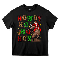 Black howdy ho ho hos christmas Heavy Core Tee - CowGirlArtShop