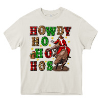 Howdy Ho Ho Hos Christmas Heavy Core Tee | Teevron