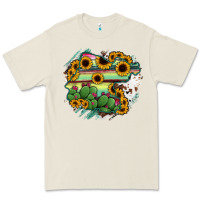 Bone Guanajuato sunflower serape map Premium Tee - RanaPortraitStore