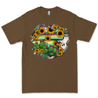 Cacao Guanajuato sunflower serape map Premium Tee - RanaPortraitStore