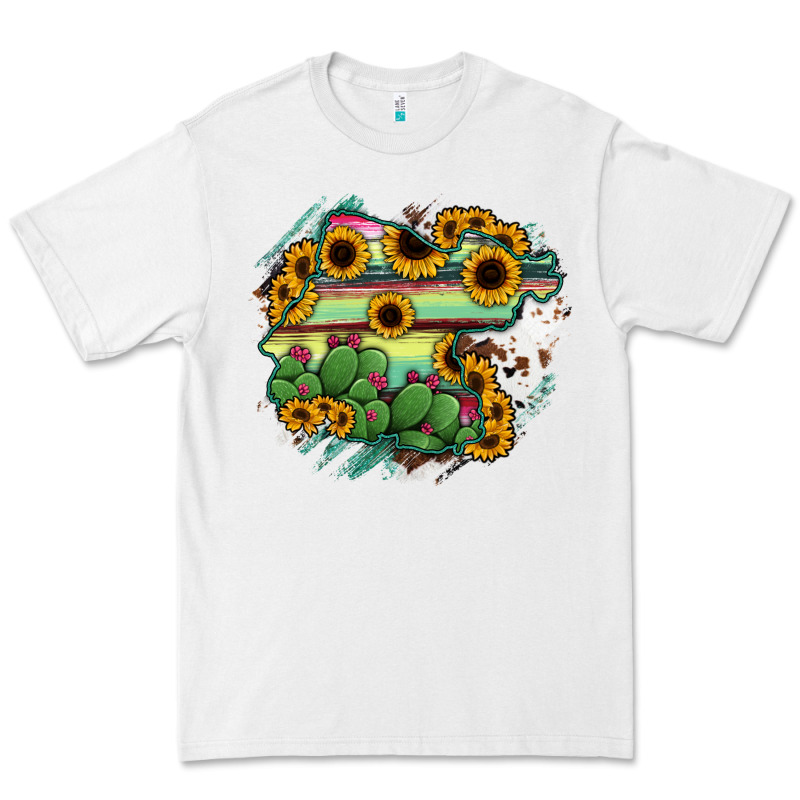 Guanajuato Sunflower Serape Map Premium Tee by RanaPortraitStore | Teevron