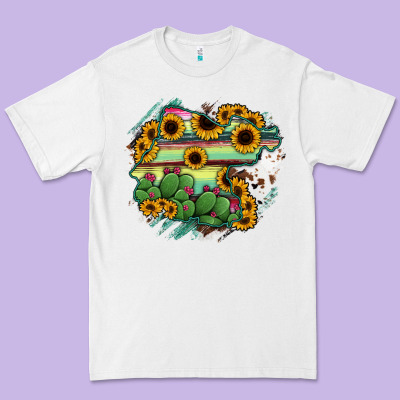 Guanajuato Sunflower Serape Map Premium Tee Designed By Ranaportraitstore