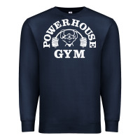 Navy power house gym fitness Premium Sweatshirt - artisFamous