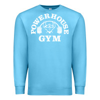 Ocean Blue power house gym fitness Premium Sweatshirt - artisFamous