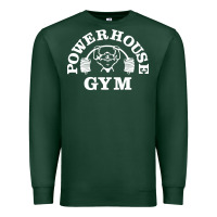 Sports Green power house gym fitness Premium Sweatshirt - artisFamous