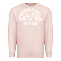 Pale Pink power house gym fitness Premium Sweatshirt - artisFamous