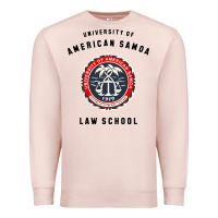 Pale Pink samoa law school Premium Sweatshirt - artisFamous
