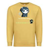 Antique Gold i'm harmless, i swear Premium Sweatshirt - artisFamous