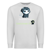 Dove Grey i'm harmless, i swear Premium Sweatshirt - artisFamous