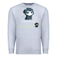 Heather Grey i'm harmless, i swear Premium Sweatshirt - artisFamous
