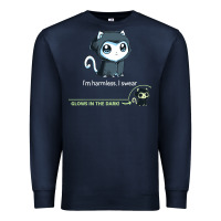 Navy i'm harmless, i swear Premium Sweatshirt - artisFamous