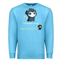 Ocean Blue i'm harmless, i swear Premium Sweatshirt - artisFamous