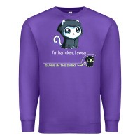 Purple i'm harmless, i swear Premium Sweatshirt - artisFamous