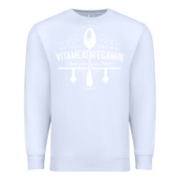 White vitameatavegamin Premium Sweatshirt - artisFamous