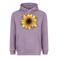 Lavender watercolor sunflower Heavyweight Hoodie - JahusDesignShop