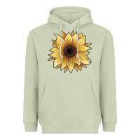 Matcha watercolor sunflower Heavyweight Hoodie - JahusDesignShop
