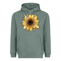 Sage watercolor sunflower Heavyweight Hoodie - JahusDesignShop