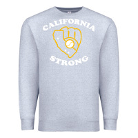 Heather Grey california strong Premium Sweatshirt - artisFamous