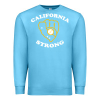 Ocean Blue california strong Premium Sweatshirt - artisFamous
