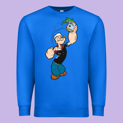 Popeye Spinach Retro Mens Funny Premium Sweatshirt Designed By Artisfamous